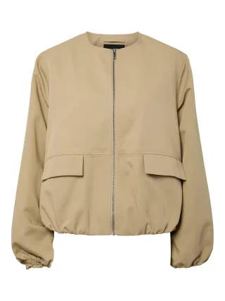 PIECES - PCBERIT BALLOON BOMBER JACKET Travertine - Gr. - M