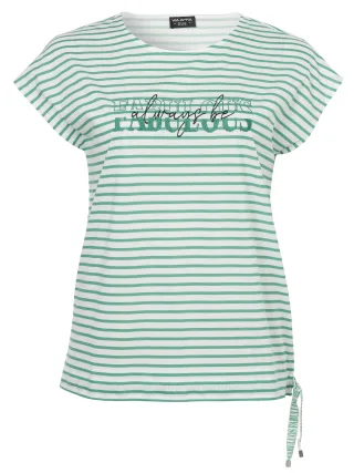 VIA APPIA DUE - T-Shirt Rundhals 1/2 Arm Motiv grün multicolor - Gr. - 44
