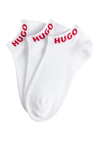 HUGO Underwear Socken "3P AS UNI CC W" Packung, 3er, 3 Stk. tlg. mit kontrastfarbenen Logoschriftzug