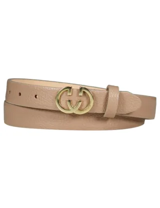 GERRY WEBER Collection - Gürtel mit Logoschnalle braun - Gr. - 80
