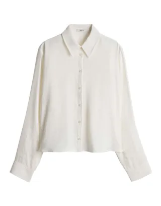 Opus - Bluse - Flowy beige/weiß - Gr. - 44