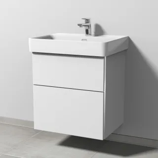 Sanipa 3way Waschtischunterbau zu Laufen Pro S Waschtisch mit 2 Auszügen, Weiß-Soft BR76643