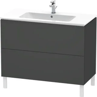 Duravit L-Cube Waschtischunterbau bodenstehend Graphit Matt 1020x481x704 mm - LC662704949 LC662704949