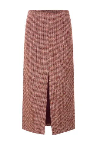 Rich & Royal - Midi Skirt ruby glow - Gr. - 42