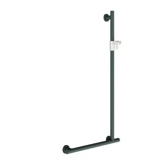 KWC Aquarotter Winkelgriff, MEDCARE, Edst., grau, 90 Grad, 600x1100x84 mm, Ausf. li, Br.H., 36000037 3600003774