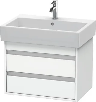 Duravit Ketho Waschtischunterbau wandhängend Weiß Matt 650x440x480 mm - KT662401818 KT662401818