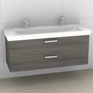 Artiqua 414 Waschtischunterschrank für Subway 2.0 7176D3 Graphit Struktur quer, 414-WU2L-V72-7098-40 414-WU2L-V72-7098-401