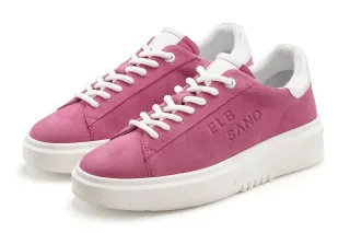 Elbsand Sneaker "Schnürschuh, Turnschuh, Schnürhalbschuh, Freizeitschuh, Ledersneaker" aus Leder mit modischer Plateausohle