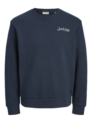 JACK&JONES - JJYUKI BACK SWEAT CREW NECK BF Sky Captain - Gr. - S