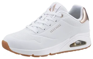 Skechers Sneaker "UNO GOLDEN AIR" Freizeitschuh, Halbschuh, Schnürschuh mit Metallic-Einsatz