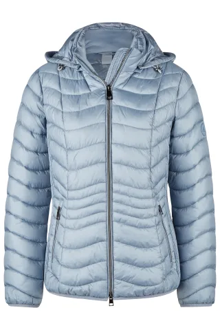 Barbara Lebek - Jacke Down Free mit Kapuze ice blue - Gr. - 48