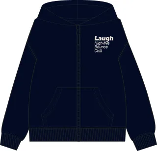 ATTENTION - Kn.-Kap.-Sweatjacke indigo blue - Gr. - 116/122
