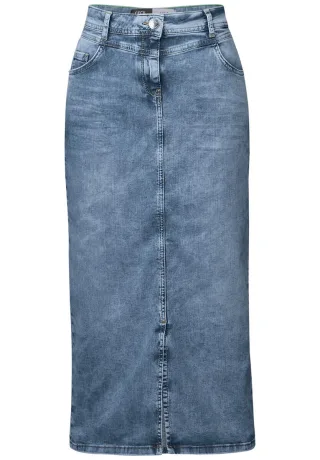 Cecil - Maxi Jeansrock blau - Gr. - 26