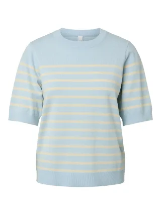 Y.A.S - YASLENA SS KNIT PULLOVER S. NOOS Skyway - Gr. - M