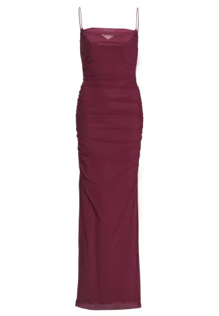 hey kyla - Bodycon-Kleid mit feinen Raffungen mulberry - Gr. - 36