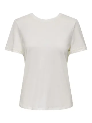 ONLY - Kurzarmshirt weiß - Gr. - S