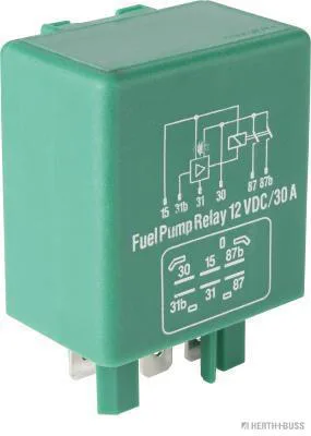HERTH&BUSS Relais, Kraftstoffpumpe, 12 V grün - 75614246