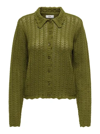 JDY - JDYCAMIL L/S COLLAR CARDIGAN KNT Fir Green - Gr. - L