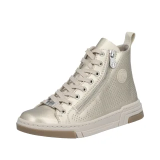 Rieker Sneaker High Top-Sneaker, Freizeitschuh, Schnürschuh mit Plateausohle