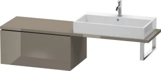 Duravit L-Cube Unterschrank für Konsole Flanell Grau Hochglanz 820x547x400 mm - LC583408989 LC583408989