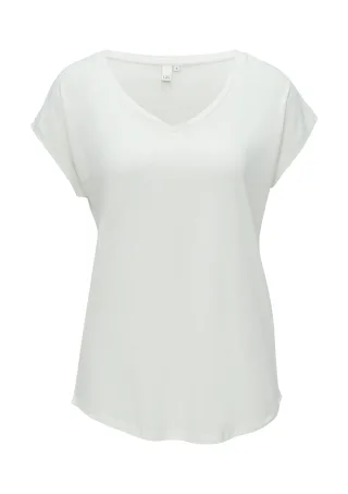 qs - T-Shirt creme - Gr. - XL