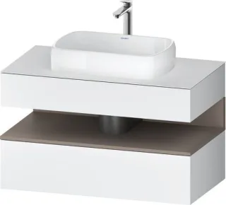 Duravit Qatego Konsolenwaschtischunterbau wandhängend Weiß Matt 1000x550x600 mm - QA4731043180010 QA4731043180010
