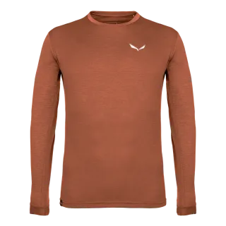 SALEWA - Puez Melange Dry’Ton Langarm Tee Herren - Beige (Gr.52)