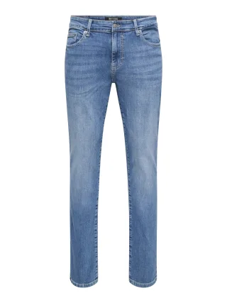ONLY&SONS - ONSLOOM SLIM MB 6756 MAT DNM NOOS Medium Blue Denim - Gr. - 34/34