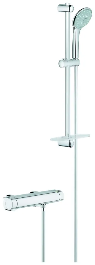 Grohe THM-Brausebatterie Grohtherm 2000 34195 mit Euphoria Brausegarnitur chrom, 34195001 34195001