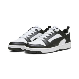 PUMA Sneaker "REBOUND V6 LOW" niedrig geschnitten, mit Schnürverschluss, aus getrommeltem Leder