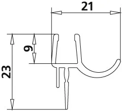 Kermi 97101 1x Dichtleiste 5400 12D, 2535234 2535234