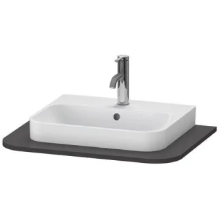 Duravit Happy D.2 Plus Konsole Graphit Supermatt 650x480x16 mm - HP031B08080 HP031B08080