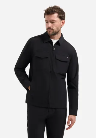 No Excess - Overshirt Full Zipper Stretch Sedoc black - Gr. - L
