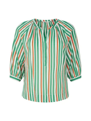 Tom Tailor - Plus Size - Gestreifte Bluse multicolor vertical stripe - Gr. - 44