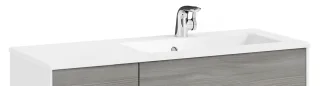 Pelipal Serie 6010 Mineralmarmor-Waschtisch MMWT54-1130-R, B:1130, H:20, T:500mm MMWT54-1130-R