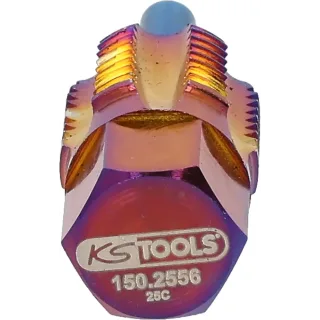 KS TOOLS Gewindeschneider mit Führungsbolzen für Temperatursensoren, M16x1,5 - 150.2556