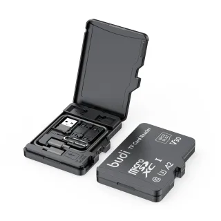 Budi CP580 TF Card Reader with TF Card Appearance Design 8 TF Cards Stroage Slots Support 480Mbps High Transmission Spee