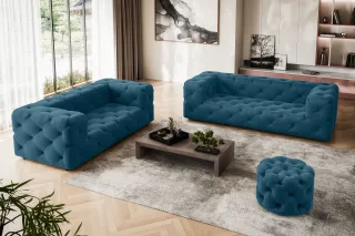 Home affaire 2-Sitzer "FOLLINA" 2-Sitzer Sofa mit klassischer Chesterfield-Knopfheftung