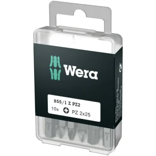 Wera 855/1 Z DIY Bits, PZ 2 x 25 mm, 10-teilig - 05072404001