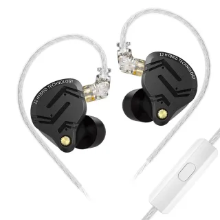 KZ-ZS12 PRO X 5BA+1DD Tuning Earbuds 12 Drivers HiFi Bass In-Ear Monitor Earphone 3.5mm Wired Earbuds with Detachable Ca