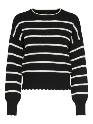 ONLY - ONLIBI LIFE LS O-NECK KNT NOOS black - Gr. - M