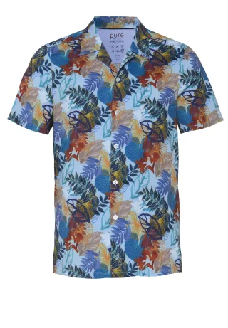 pure - PURE- Functional Hemd Halbarm multicolor - Gr. - S