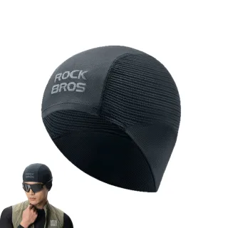 ROCKBROS Knit Cycling Hat Windproof Moisture Wicking Elastic Lightweight Warm Helmet Liner Cap for Outdoor Sports