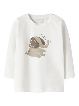 NAME IT - NBNOFANTY LS TOP cloud dancer - Gr. - 74