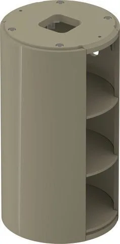 Duravit White Tulip Waschtischunterbau bodenstehend Stein Grau Hochglanz 410x410x750 mm - WT42390H2H WT42390H2H2