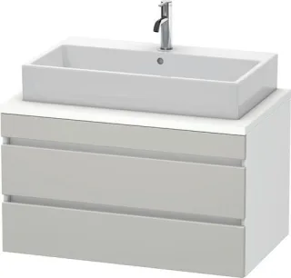 Duravit DuraStyle Konsolenwaschtischunterbau wandhängend Betongrau & Weiß Matt 900x548x512 mm - DS53 DS531800718