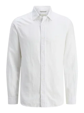 JACK&JONES - JPRCCMAZE SUMMER L/S SHIRT bright white - Gr. - L