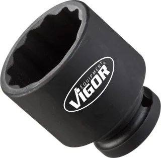 VIGOR Schlagschrauber Steckschlüssel-Einsatz (Doppel-6kt.), kurz, V4477, Vierkant12,5 mm (1/2 Zoll),