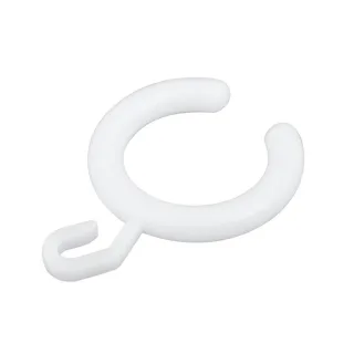 AVENARIUS Vorhangring, Kunststoff weiß, VPE 10 Stück, Serie free living!, Innen Ø 30,5 mm 9004810030