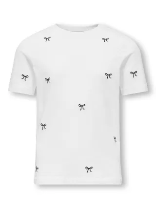 KIDS ONLY - KOGKETTY LIFE S/S O-NECK TOP JRS NOOS Bright White - Gr. - 158/164